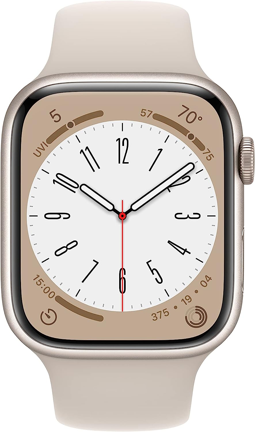 Apple Watch Series 8 [GPS + Cellular 41mm] Smart Watch w/Starlight Aluminum Case with Starlight Sport Band - S/M. Fitness Tracker, Blood Oxygen & ECG Apps, Always-On Retina Display, Water Resistant