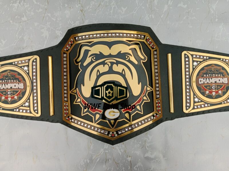 Georgia Bulldog NFL Super Bowl Football Championship Title Belt Replica 2,4,6mm