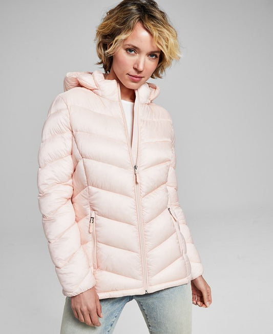 Women's Packable Hooded Puffer Coat, Created for Macy's