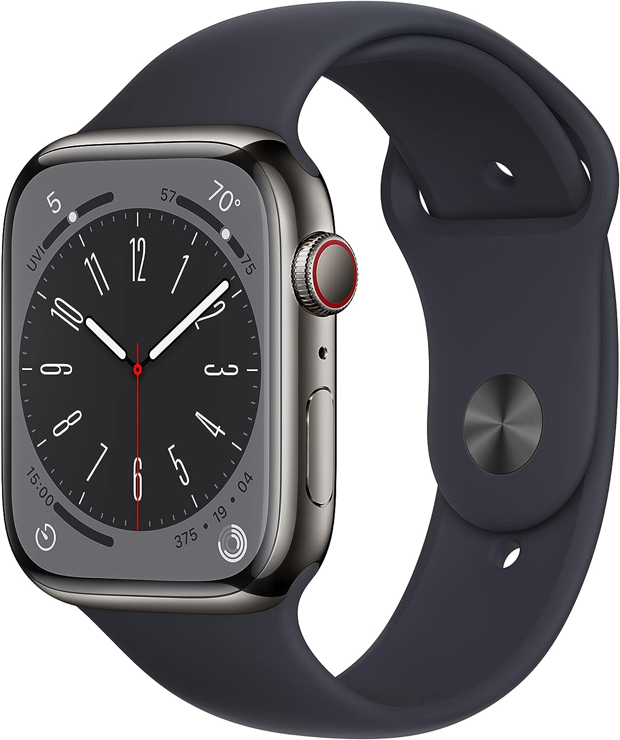 Apple Watch Series 8 [GPS + Cellular 41mm] Smart Watch w/Starlight Aluminum Case with Starlight Sport Band - S/M. Fitness Tracker, Blood Oxygen & ECG Apps, Always-On Retina Display, Water Resistant