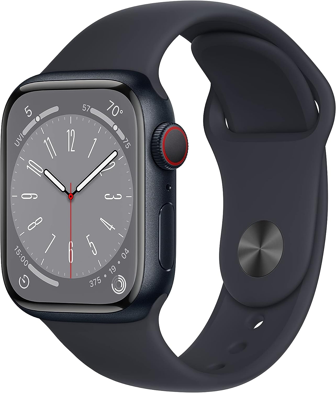 Apple Watch Series 8 [GPS + Cellular 41mm] Smart Watch w/Starlight Aluminum Case with Starlight Sport Band - S/M. Fitness Tracker, Blood Oxygen & ECG Apps, Always-On Retina Display, Water Resistant