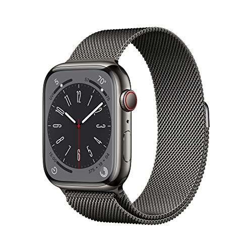 Apple Watch Series 8 [GPS + Cellular 41mm] Smart Watch w/Starlight Aluminum Case with Starlight Sport Band - S/M. Fitness Tracker, Blood Oxygen & ECG Apps, Always-On Retina Display, Water Resistant