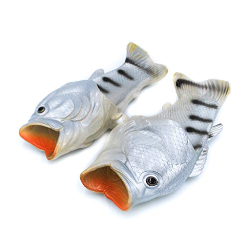 Coddies Fish Flip Flops | The Original Fish Slippers | Funny Gift, Unisex Sandals, Bass Slides, Pool, Beach & Shower Shoes | Men, Women & Kids