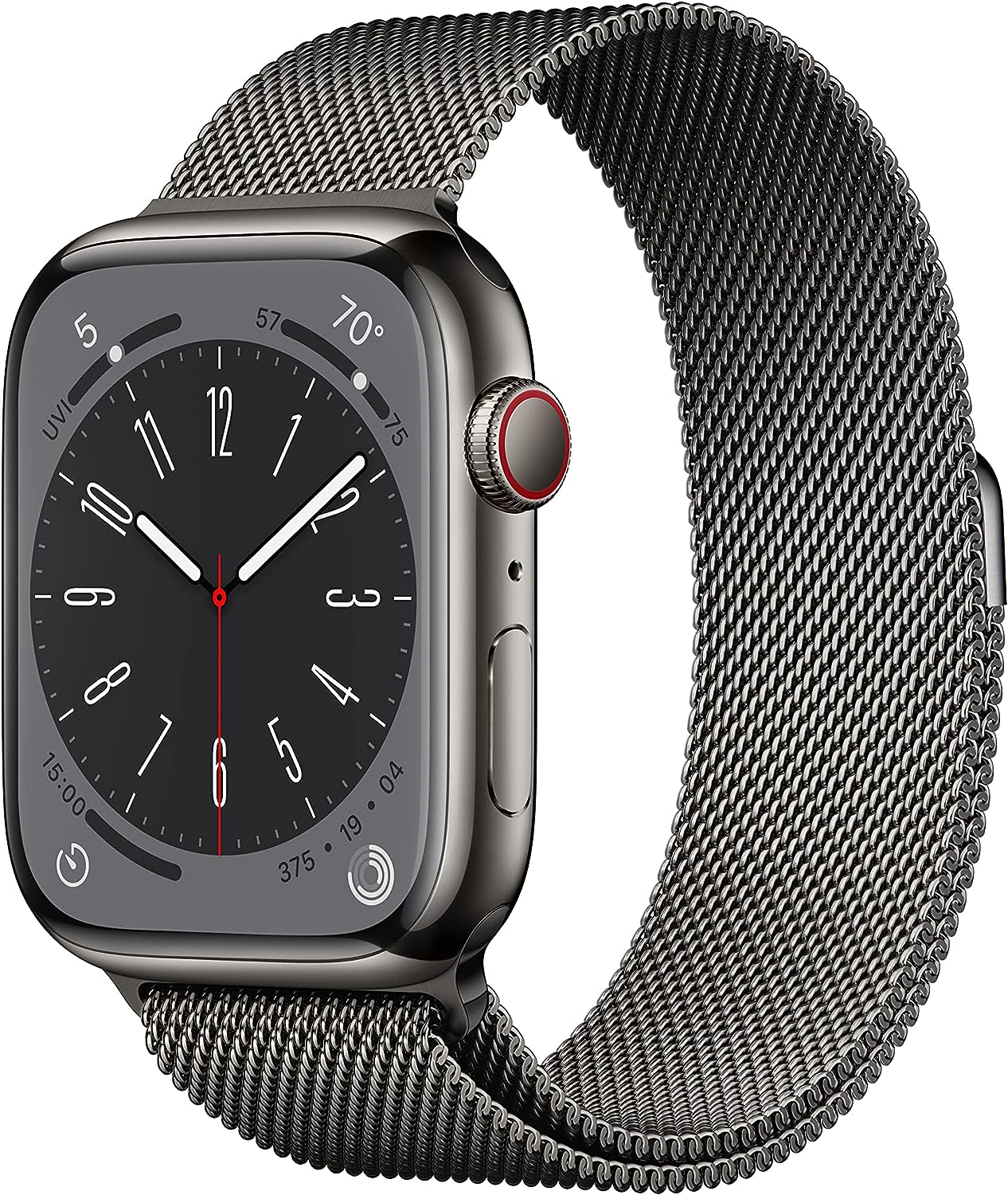Apple Watch Series 8 [GPS + Cellular 41mm] Smart Watch w/Starlight Aluminum Case with Starlight Sport Band - S/M. Fitness Tracker, Blood Oxygen & ECG Apps, Always-On Retina Display, Water Resistant