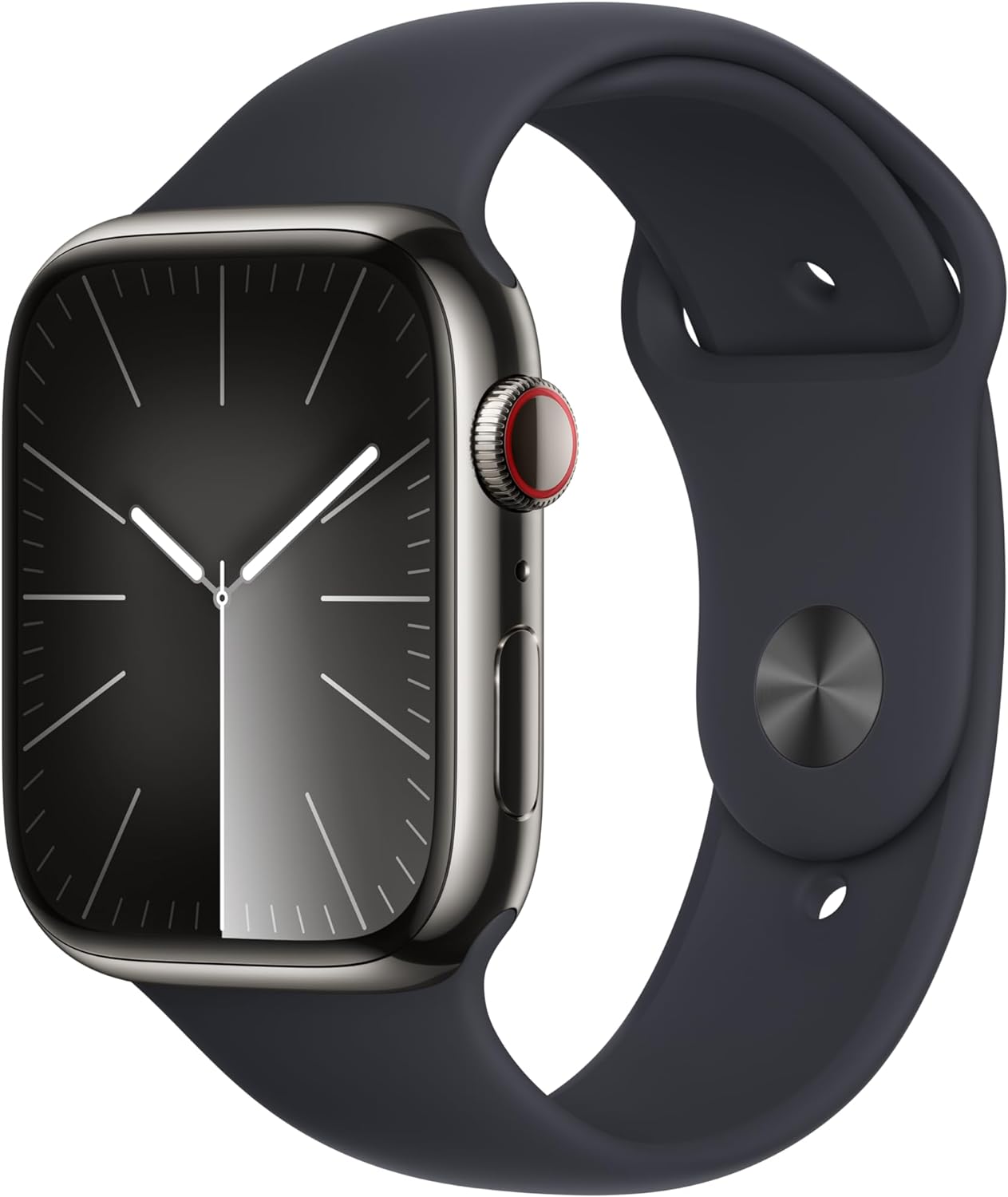 Apple Watch Series 9 [GPS + Cellular 41mm] Smartwatch with Gold Stainless Steel Case with Gold Sport Band S/M. Fitness Tracker, Blood Oxygen & ECG Apps, Always-On Retina Display