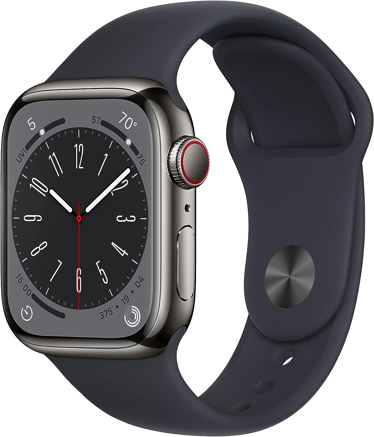 Apple Watch Series 8 [GPS + Cellular 41mm] Smart Watch w/Starlight Aluminum Case with Starlight Sport Band - S/M. Fitness Tracker, Blood Oxygen & ECG Apps, Always-On Retina Display, Water Resistant