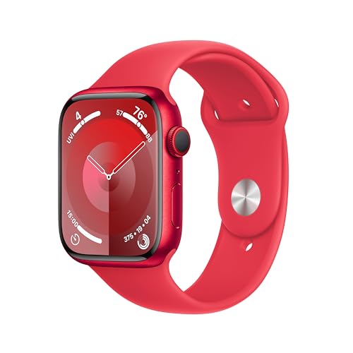 Apple Watch Series 9 [GPS + Cellular 41mm] Smartwatch with Gold Stainless Steel Case with Gold Sport Band S/M. Fitness Tracker, Blood Oxygen & ECG Apps, Always-On Retina Display