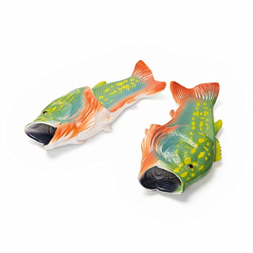 Coddies Fish Flip Flops | The Original Fish Slippers | Funny Gift, Unisex Sandals, Bass Slides, Pool, Beach & Shower Shoes | Men, Women & Kids
