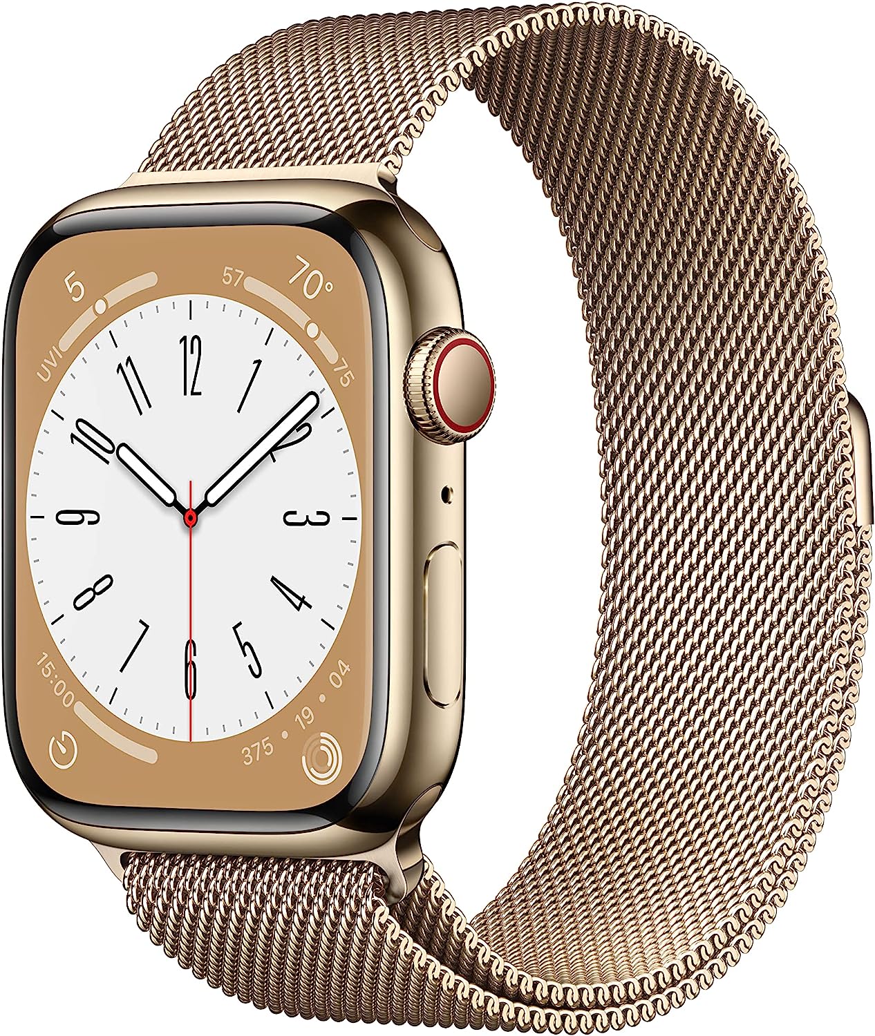 Apple Watch Series 8 [GPS + Cellular 41mm] Smart Watch w/Starlight Aluminum Case with Starlight Sport Band - S/M. Fitness Tracker, Blood Oxygen & ECG Apps, Always-On Retina Display, Water Resistant