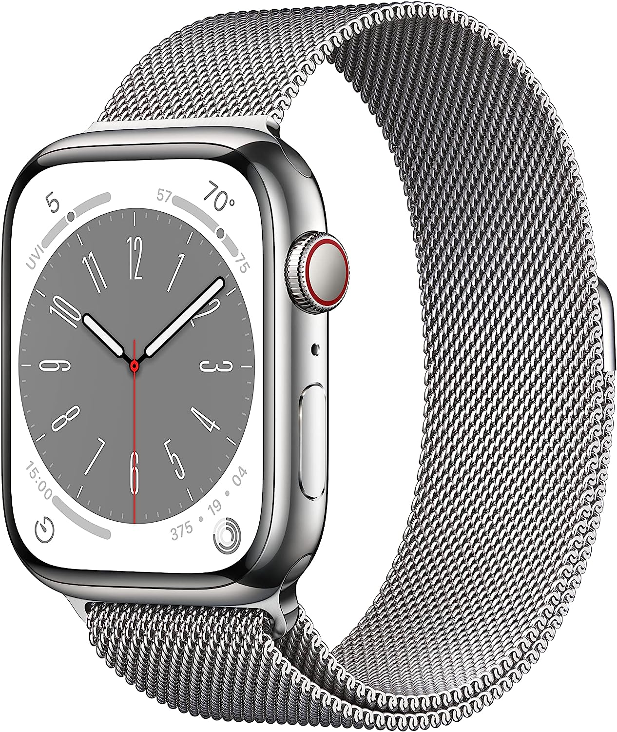 Apple Watch Series 8 [GPS + Cellular 41mm] Smart Watch w/Starlight Aluminum Case with Starlight Sport Band - S/M. Fitness Tracker, Blood Oxygen & ECG Apps, Always-On Retina Display, Water Resistant