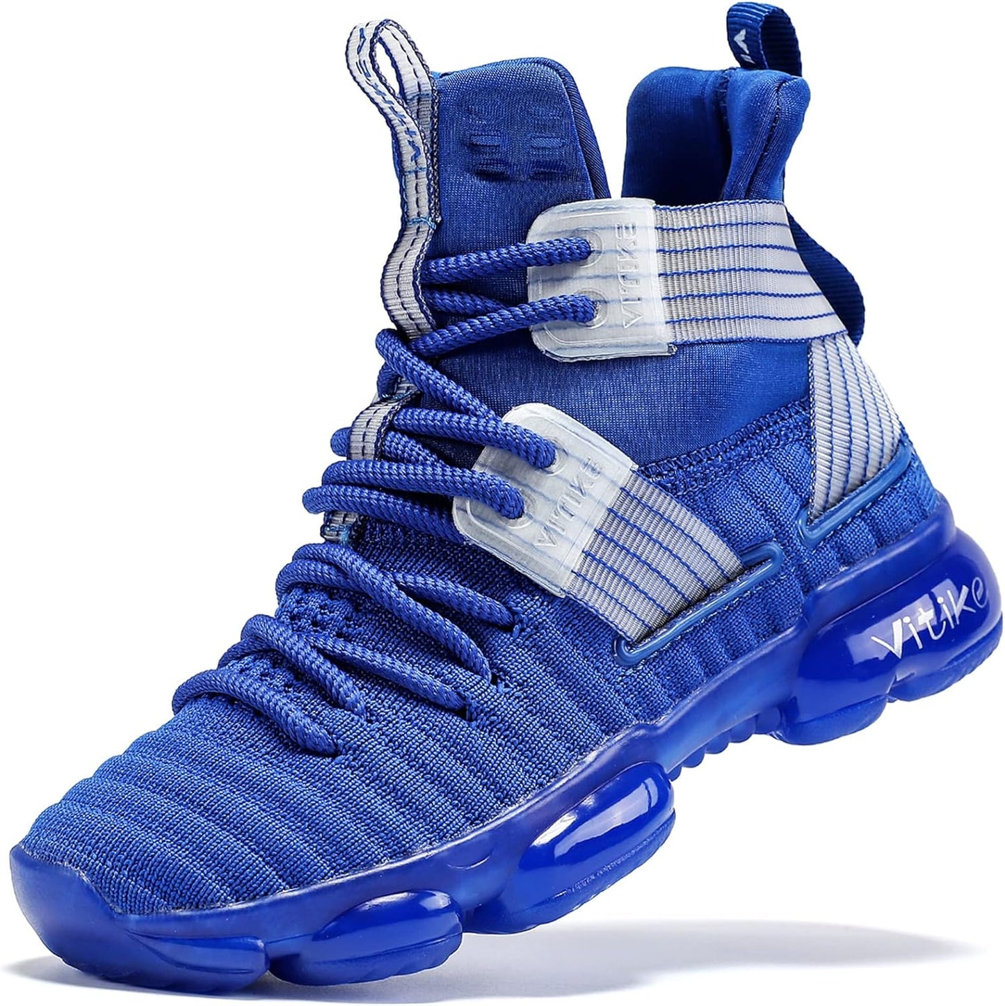VITUOFLY Kids Basketball Shoes Boys Air Cushion Sneakers Girls Mid Top School Training Shoes Non-Slip Outdoor Sports Shoes Comfortable Boys Running Shoes Durable Little Kid/Big Kid