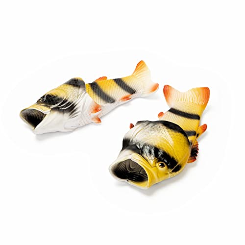Coddies Fish Flip Flops | The Original Fish Slippers | Funny Gift, Unisex Sandals, Bass Slides, Pool, Beach & Shower Shoes | Men, Women & Kids