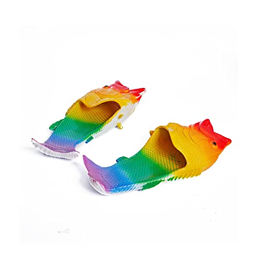 Coddies Fish Flip Flops | The Original Fish Slippers | Funny Gift, Unisex Sandals, Bass Slides, Pool, Beach & Shower Shoes | Men, Women & Kids