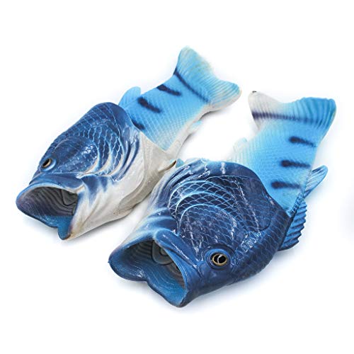 Coddies Fish Flip Flops | The Original Fish Slippers | Funny Gift, Unisex Sandals, Bass Slides, Pool, Beach & Shower Shoes | Men, Women & Kids