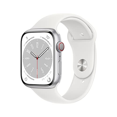Apple Watch Series 8 [GPS + Cellular 41mm] Smart Watch w/Starlight Aluminum Case with Starlight Sport Band - S/M. Fitness Tracker, Blood Oxygen & ECG Apps, Always-On Retina Display, Water Resistant