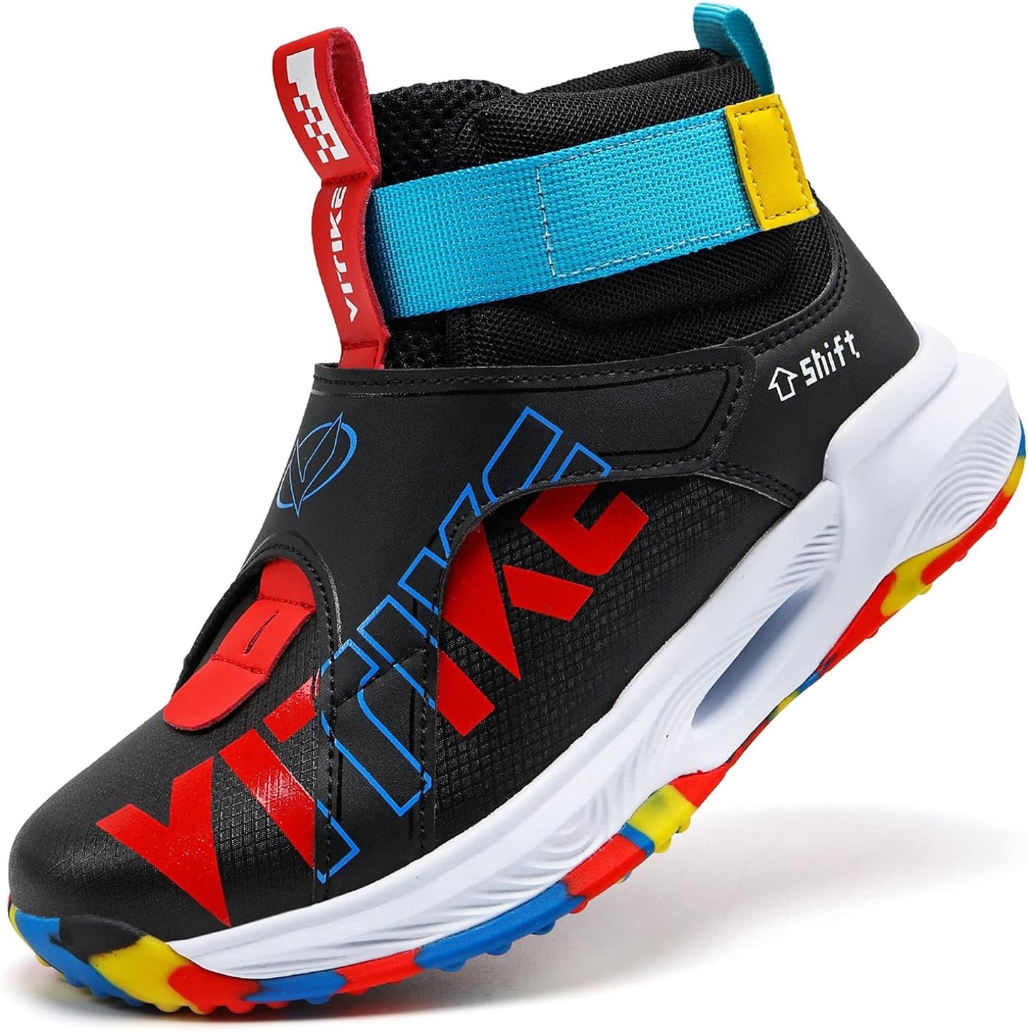 VITUOFLY Kids Basketball Shoes Boys Air Cushion Sneakers Girls Mid Top School Training Shoes Non-Slip Outdoor Sports Shoes Comfortable Boys Running Shoes Durable Little Kid/Big Kid