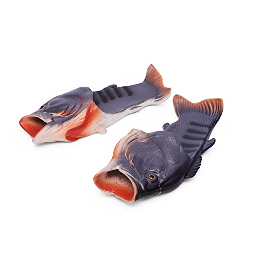Coddies Fish Flip Flops | The Original Fish Slippers | Funny Gift, Unisex Sandals, Bass Slides, Pool, Beach & Shower Shoes | Men, Women & Kids