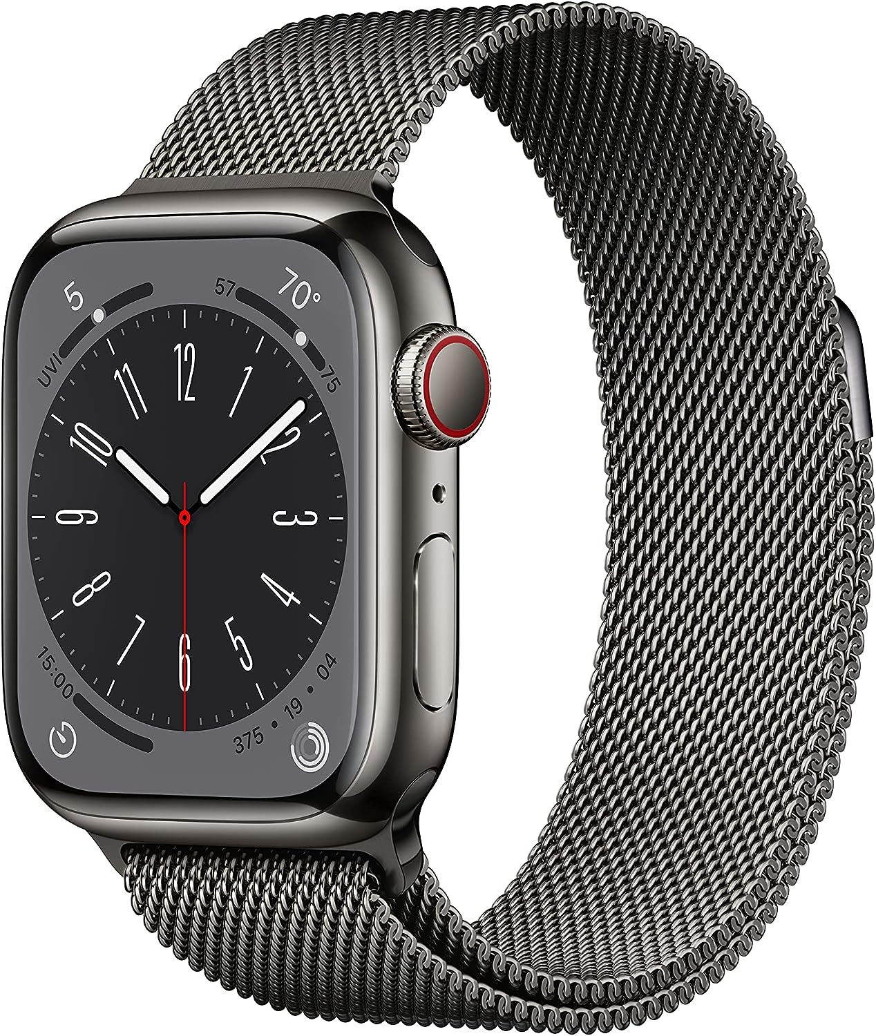 Apple Watch Series 8 [GPS + Cellular 41mm] Smart Watch w/Starlight Aluminum Case with Starlight Sport Band - S/M. Fitness Tracker, Blood Oxygen & ECG Apps, Always-On Retina Display, Water Resistant