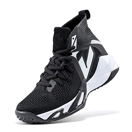 VITUOFLY Kids Basketball Shoes Boys Air Cushion Sneakers Girls Mid Top School Training Shoes Non-Slip Outdoor Sports Shoes Comfortable Boys Running Shoes Durable Little Kid/Big Kid