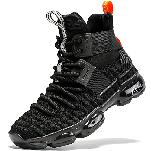VITUOFLY Kids Basketball Shoes Boys Air Cushion Sneakers Girls Mid Top School Training Shoes Non-Slip Outdoor Sports Shoes Comfortable Boys Running Shoes Durable Little Kid/Big Kid