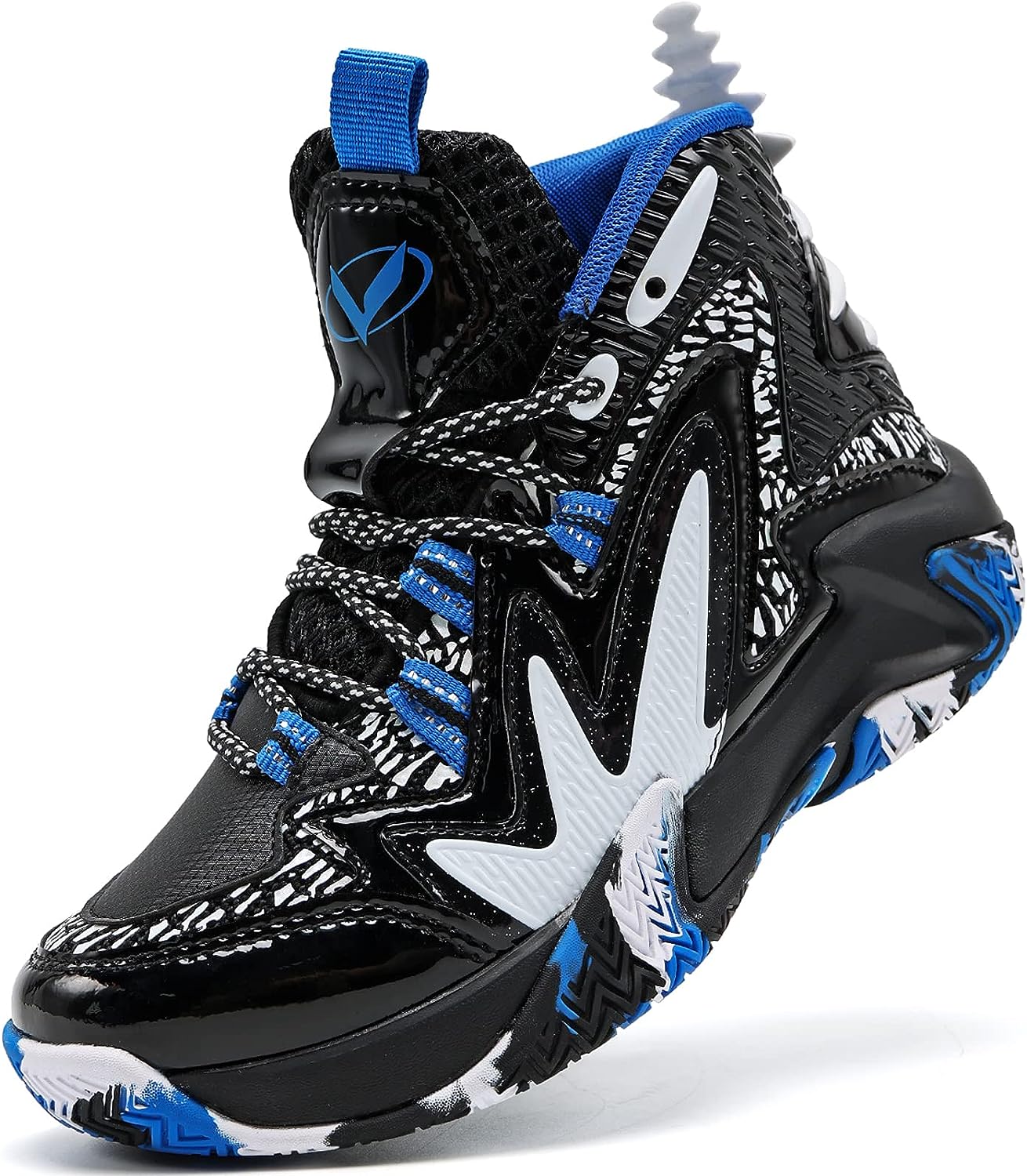 VITUOFLY Kids Basketball Shoes Boys Air Cushion Sneakers Girls Mid Top School Training Shoes Non-Slip Outdoor Sports Shoes Comfortable Boys Running Shoes Durable Little Kid/Big Kid