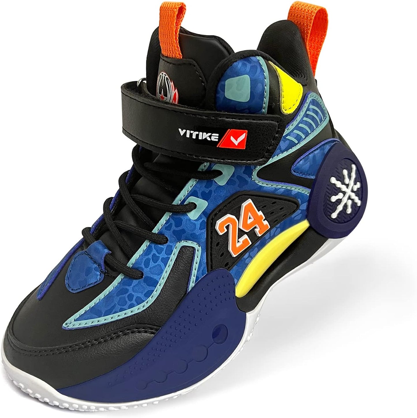 VITUOFLY Kids Basketball Shoes Boys Air Cushion Sneakers Girls Mid Top School Training Shoes Non-Slip Outdoor Sports Shoes Comfortable Boys Running Shoes Durable Little Kid/Big Kid