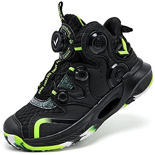 VITUOFLY Kids Basketball Shoes Boys Air Cushion Sneakers Girls Mid Top School Training Shoes Non-Slip Outdoor Sports Shoes Comfortable Boys Running Shoes Durable Little Kid/Big Kid