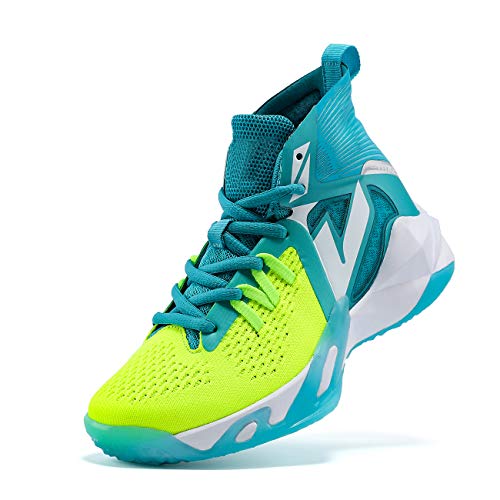 VITUOFLY Kids Basketball Shoes Boys Air Cushion Sneakers Girls Mid Top School Training Shoes Non-Slip Outdoor Sports Shoes Comfortable Boys Running Shoes Durable Little Kid/Big Kid