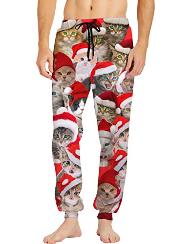 RAISEVERN Mens Sweatpants with Pockets Joggers for Men Sports Casual Sweat Pants with Drawstring