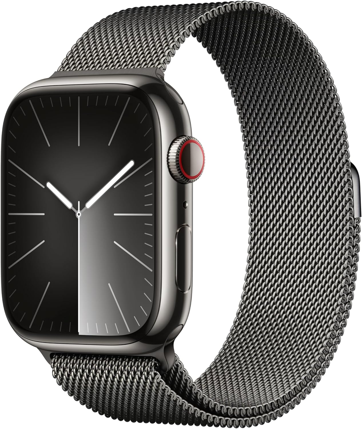 Apple Watch Series 9 [GPS + Cellular 41mm] Smartwatch with Gold Stainless Steel Case with Gold Sport Band S/M. Fitness Tracker, Blood Oxygen & ECG Apps, Always-On Retina Display