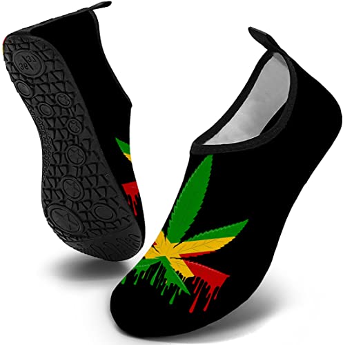 WEED WATER SHOES Water Shoes for Mens Womens Quick-Dry Aqua Socks Swim Beach Shoes for Outdoor Surfing Yoga