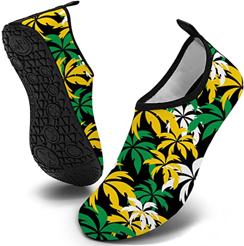 WEED WATER SHOES Water Shoes for Mens Womens Quick-Dry Aqua Socks Swim Beach Shoes for Outdoor Surfing Yoga