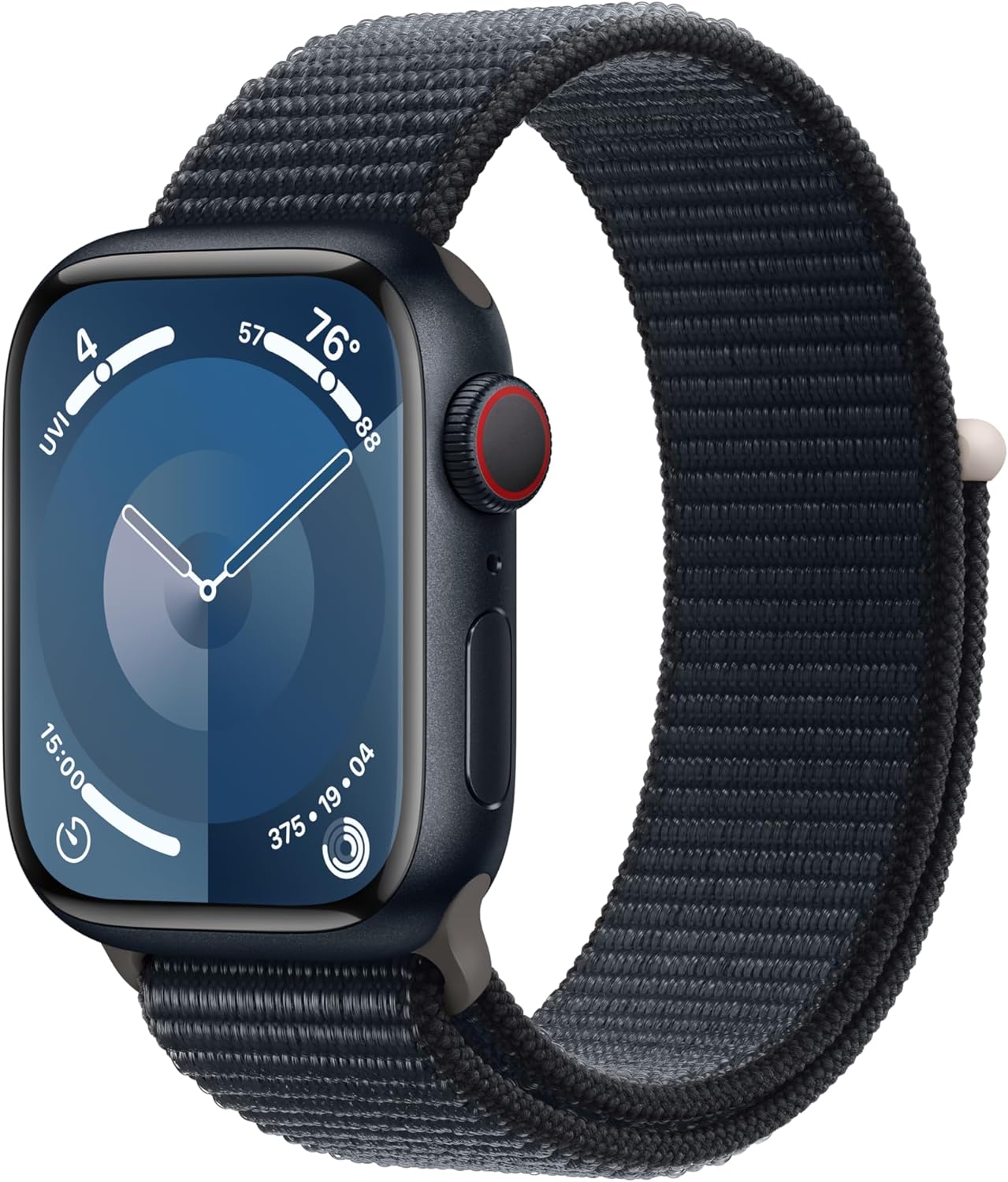 Apple Watch Series 9 [GPS + Cellular 41mm] Smartwatch with Gold Stainless Steel Case with Gold Sport Band S/M. Fitness Tracker, Blood Oxygen & ECG Apps, Always-On Retina Display