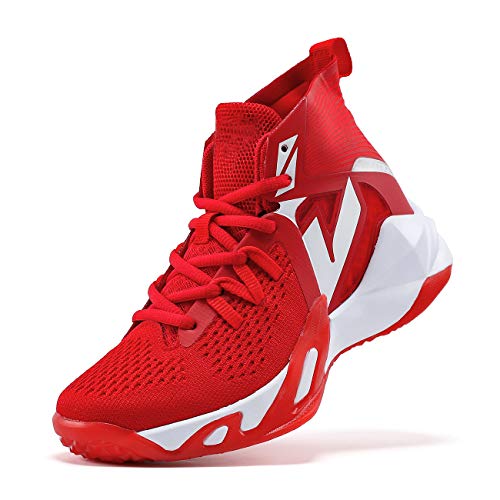 VITUOFLY Kids Basketball Shoes Boys Air Cushion Sneakers Girls Mid Top School Training Shoes Non-Slip Outdoor Sports Shoes Comfortable Boys Running Shoes Durable Little Kid/Big Kid