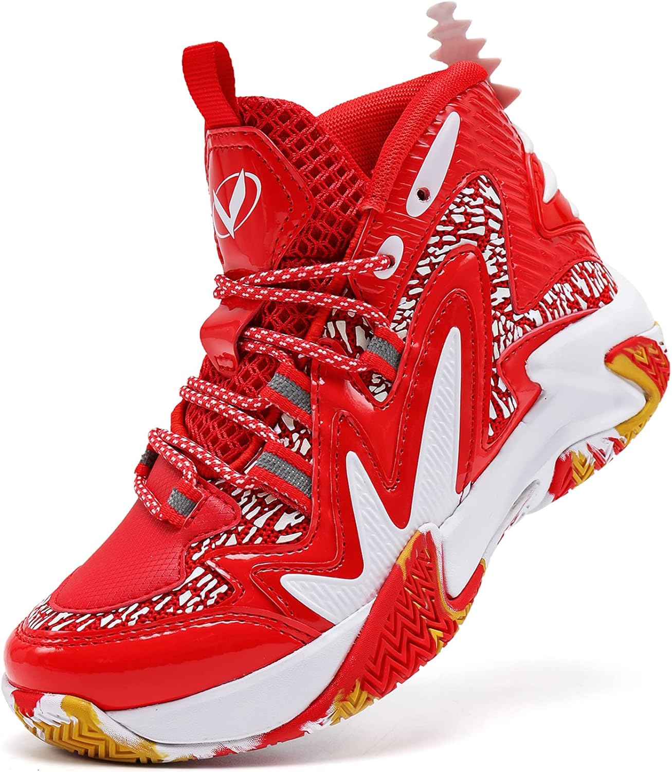 VITUOFLY Kids Basketball Shoes Boys Air Cushion Sneakers Girls Mid Top School Training Shoes Non-Slip Outdoor Sports Shoes Comfortable Boys Running Shoes Durable Little Kid/Big Kid