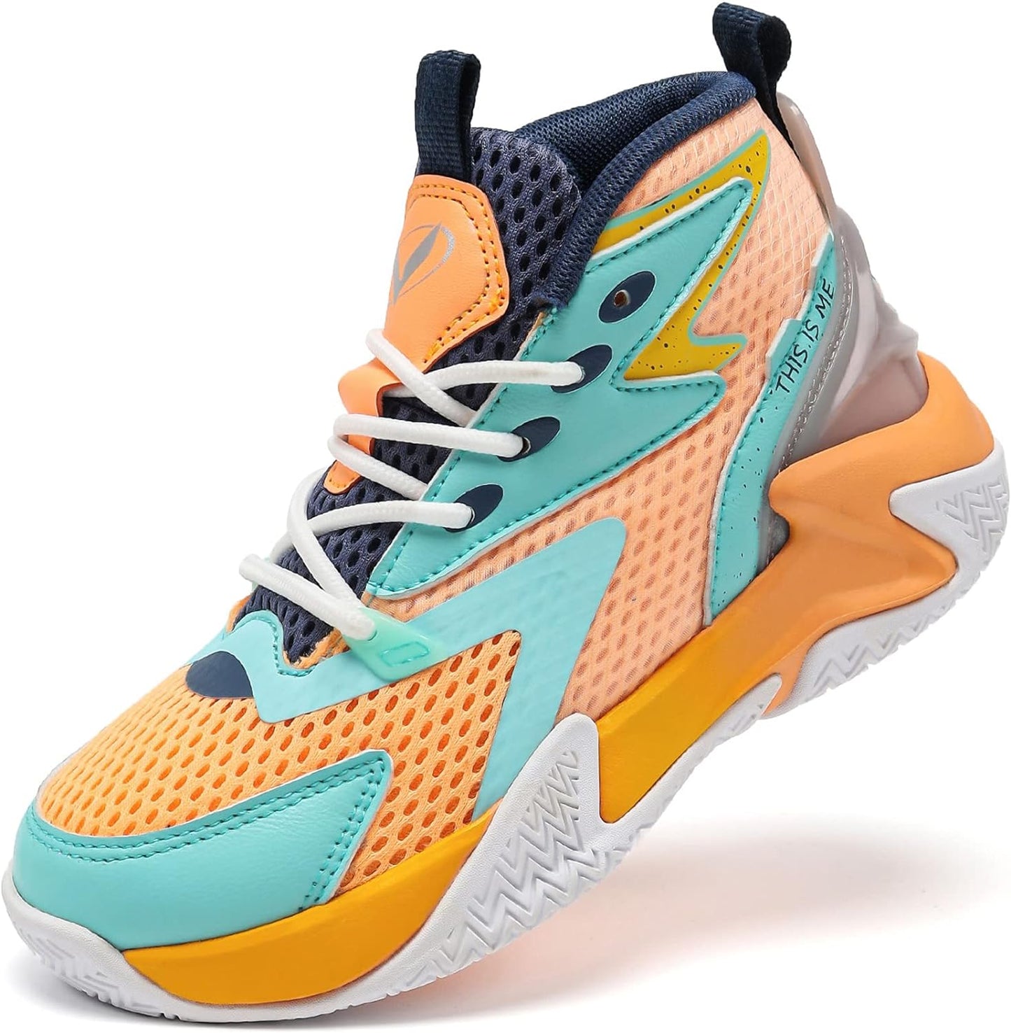 VITUOFLY Kids Basketball Shoes Boys Air Cushion Sneakers Girls Mid Top School Training Shoes Non-Slip Outdoor Sports Shoes Comfortable Boys Running Shoes Durable Little Kid/Big Kid