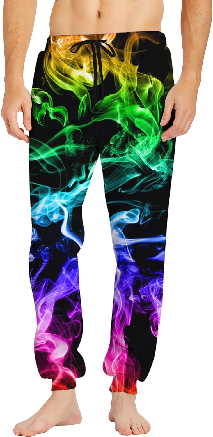 RAISEVERN Mens Sweatpants with Pockets Joggers for Men Sports Casual Sweat Pants with Drawstring