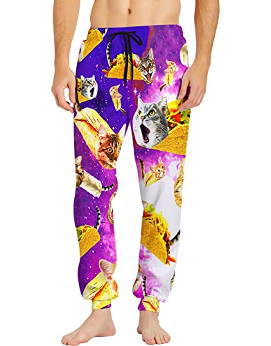 RAISEVERN Mens Sweatpants with Pockets Joggers for Men Sports Casual Sweat Pants with Drawstring
